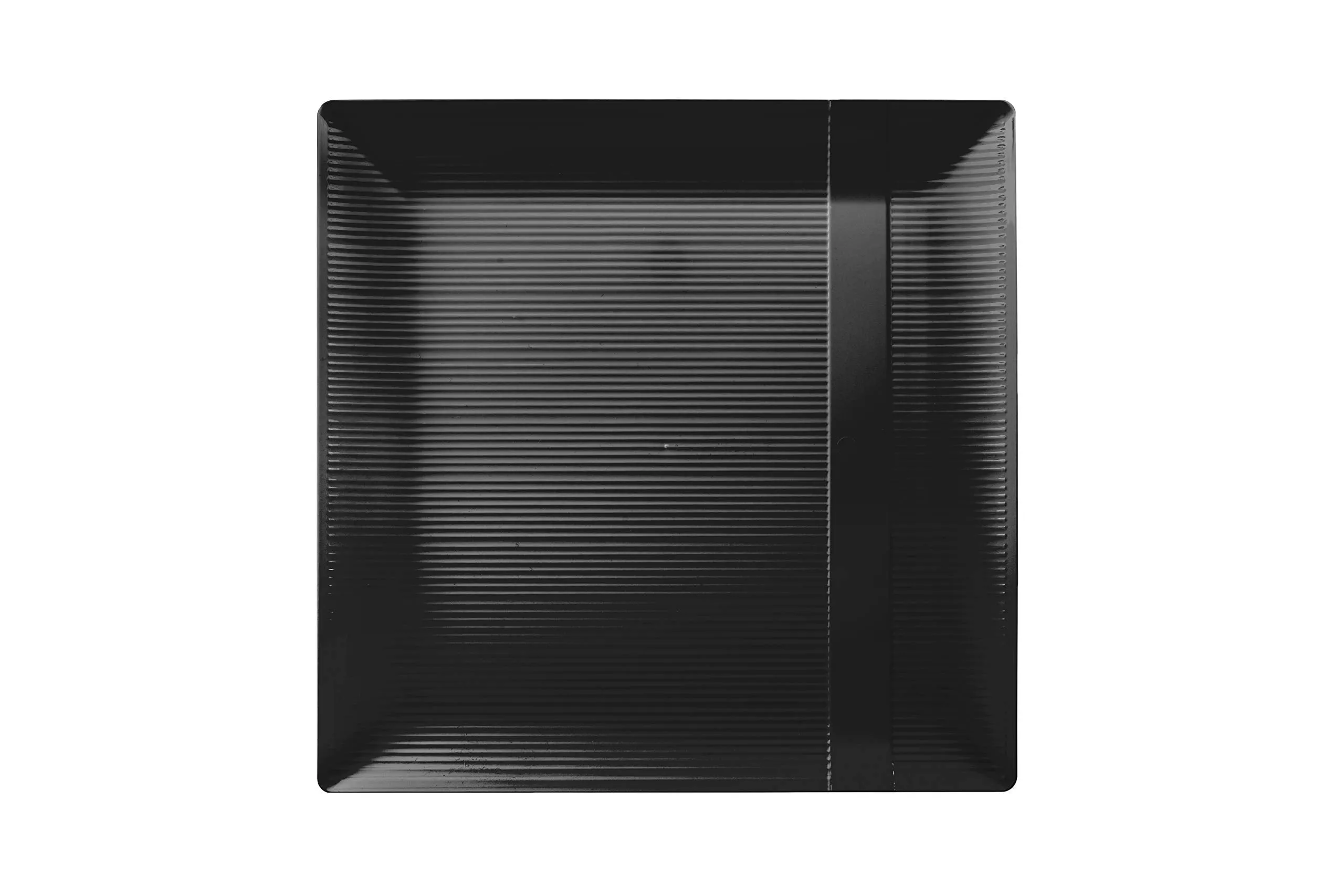 10.25 In. Black Zen Design Plates | 10 Count