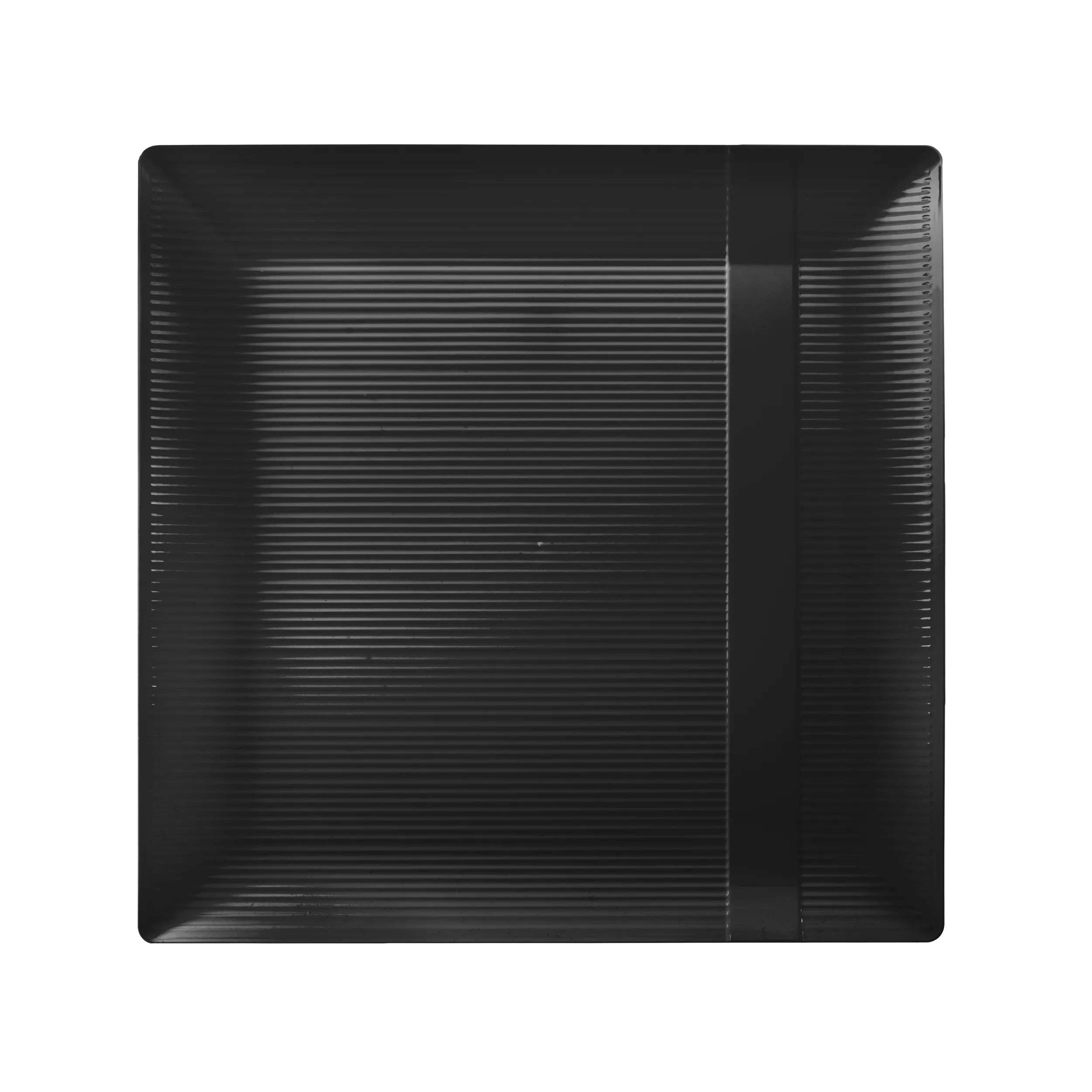 10.25 In. Black Zen Design Plates | 10 Count