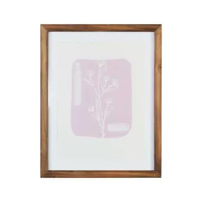 11" X 14" Botanical Framed Wall Art with Glass