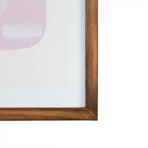 11" X 14" Botanical Framed Wall Art with Glass