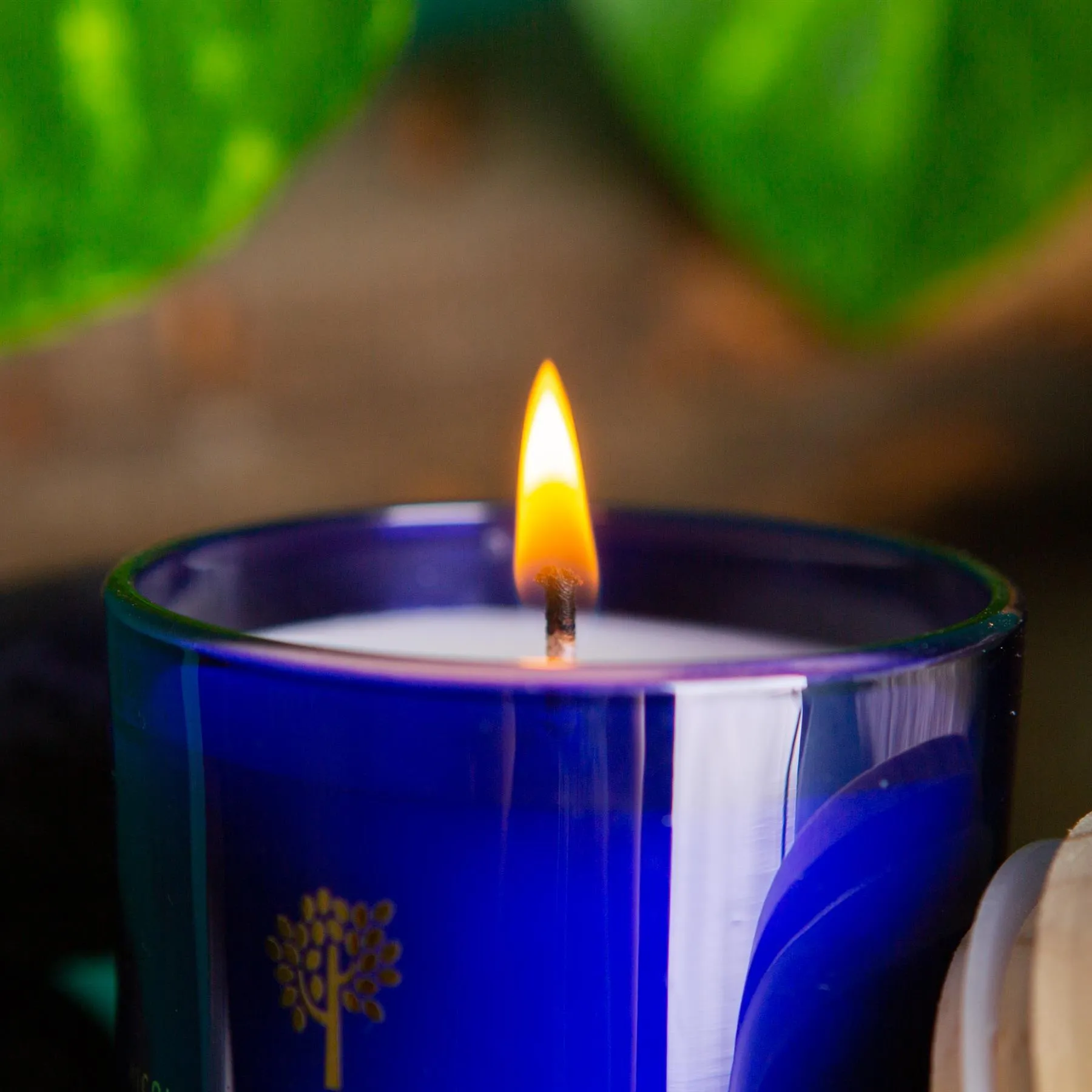 130g Patchouli & Rosewood Soy Wax Scented Candle - By Nicola Spring