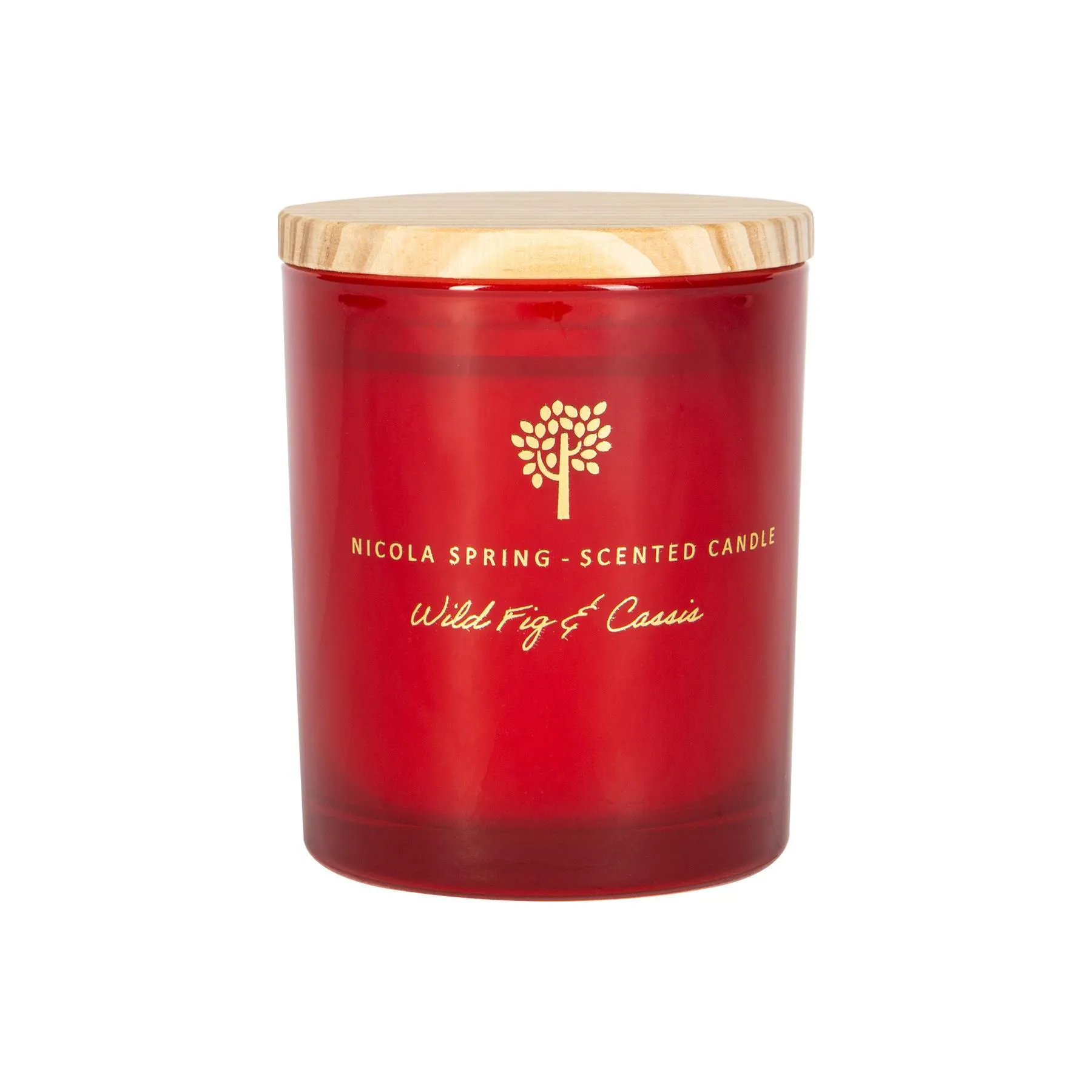 130g Wild Fig & Cassis Soy Wax Scented Candle - By Nicola Spring