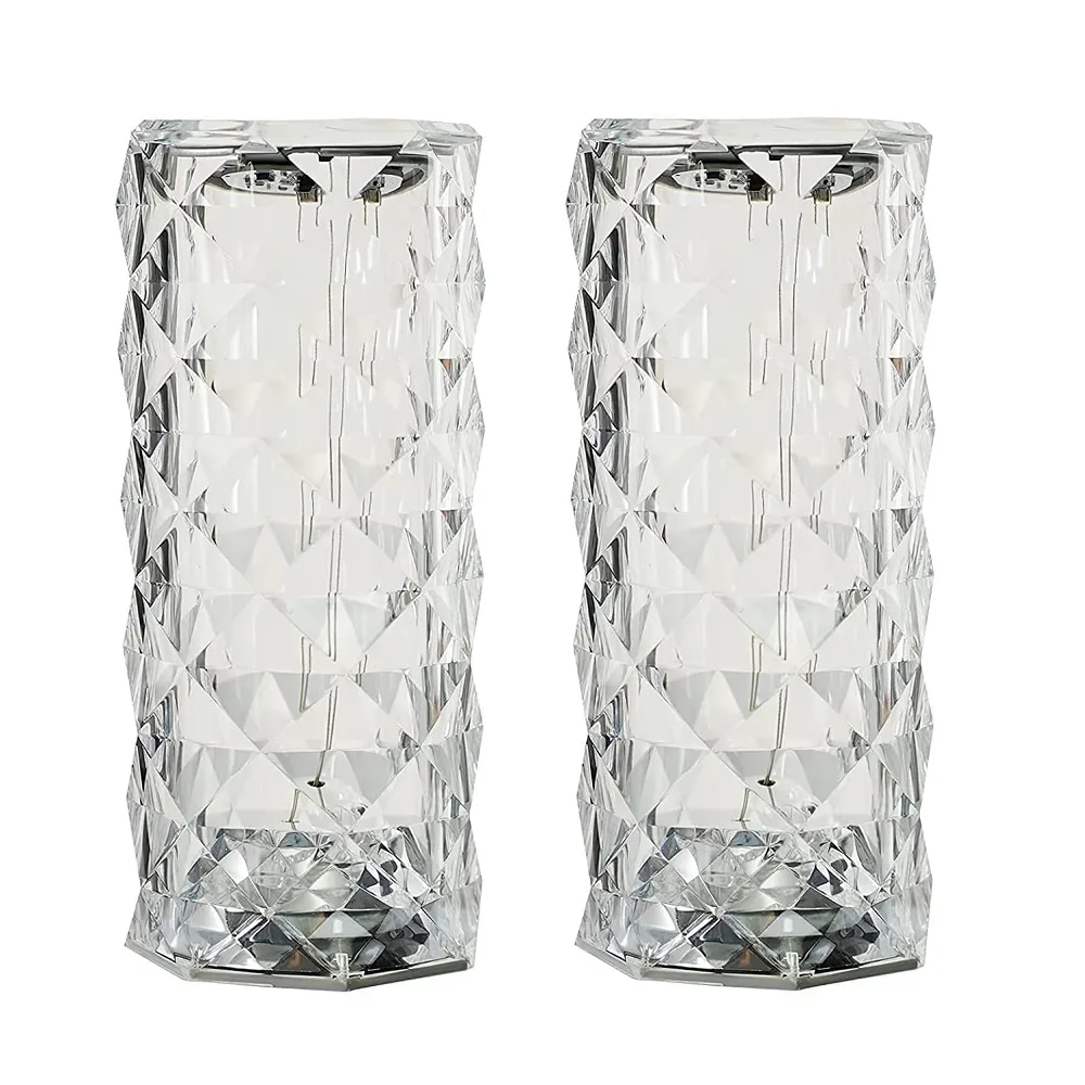 16 colour crystal LED rose diamond table lamps