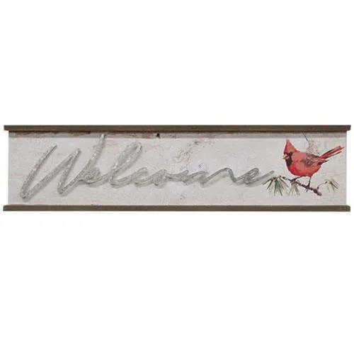 2/set Wood & Galvanized Christmas Sign
