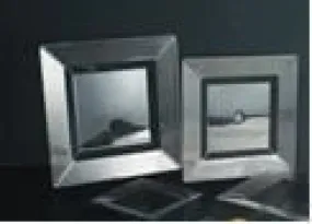 6.5" Crystal Clear Square Plate (16 count)