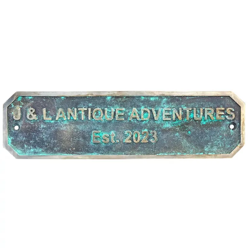 Address Brass Plaque Plate ABP147