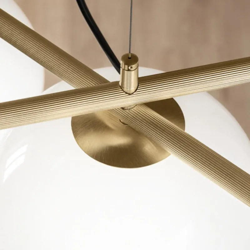 Adjustable Rod Orb Linear Pendant