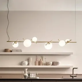 Adjustable Rod Orb Linear Pendant