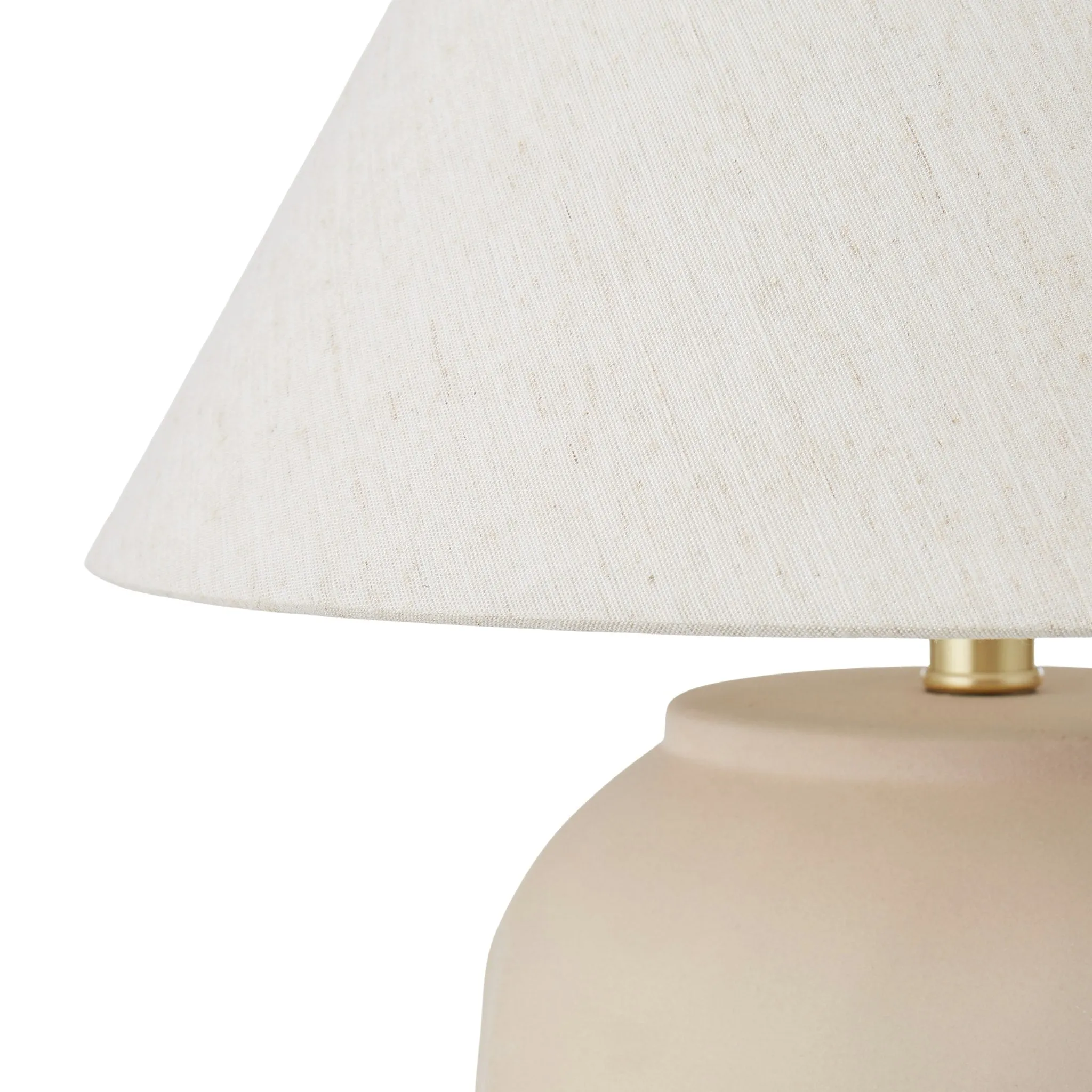 Amalfi Stone Effect Table Lamp Beige & Cream 40x40x48cm