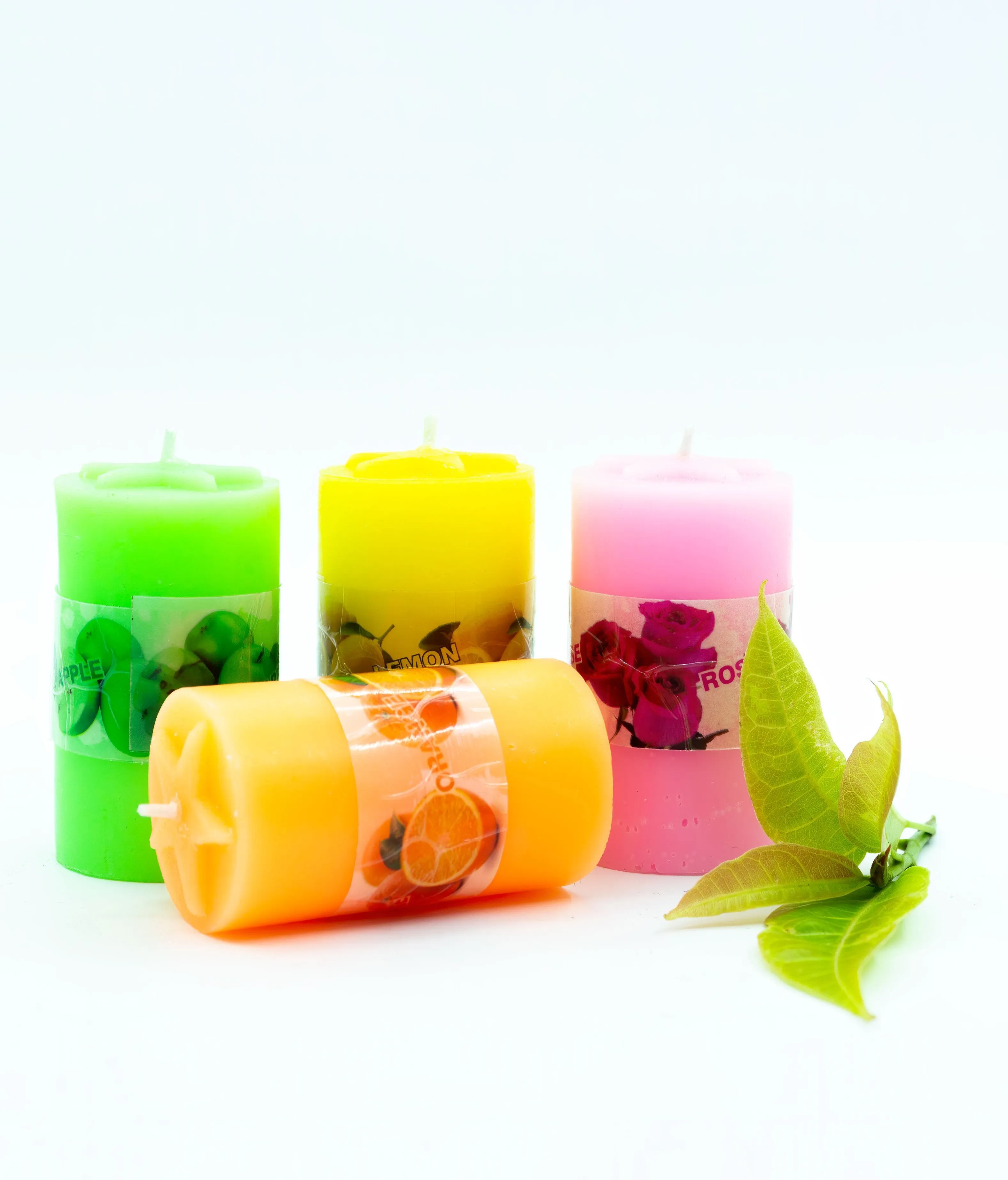 American-Elm Pack of 4 Fargrance Aroma Candles for Decoration (1.5x2.75 Inch Each)