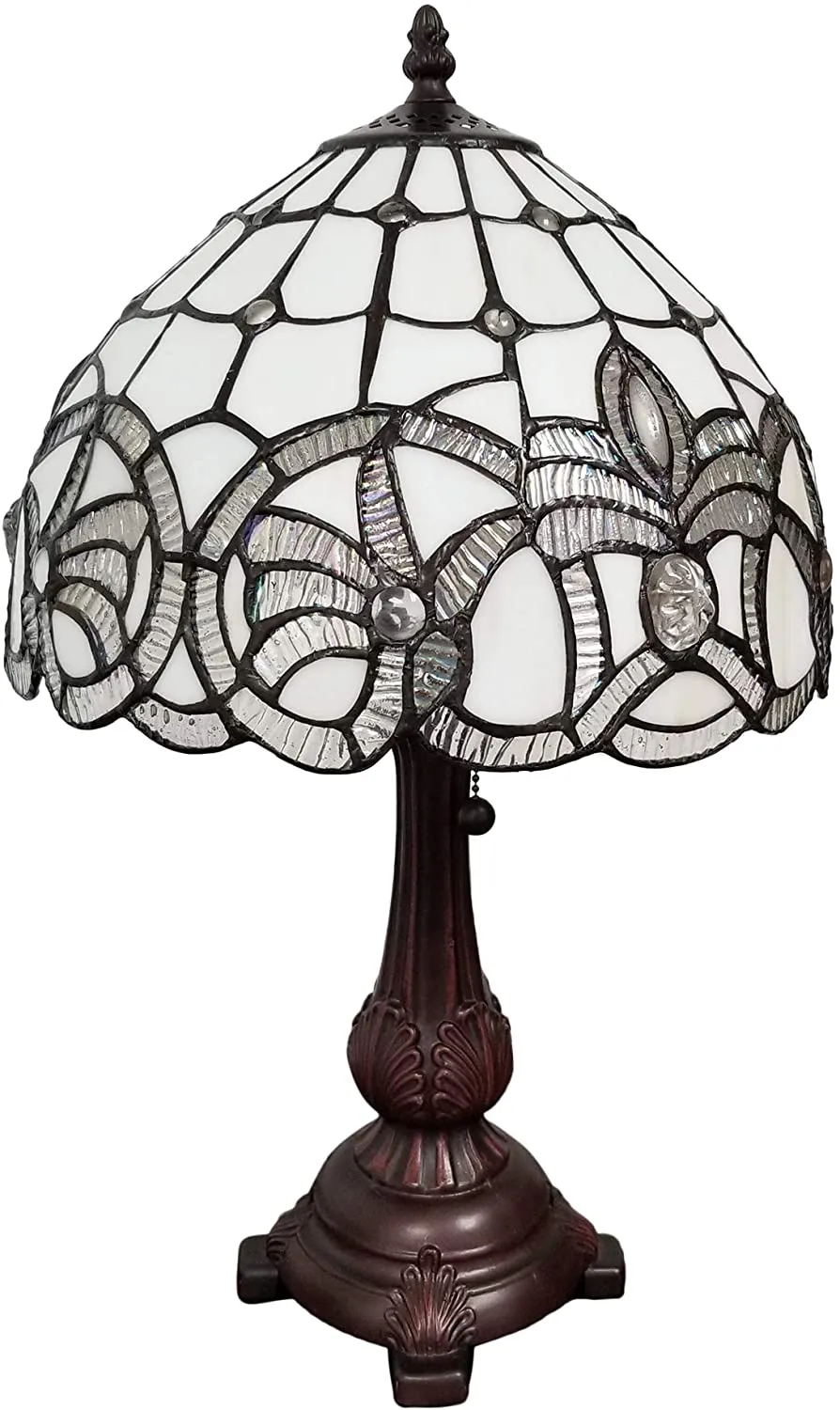Amora Lighting AM281TL12B Tiffany-style Floral Design Table Lamp 19" High