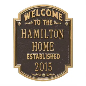 Arch Heritage Welcome Anniversary Event Plaque