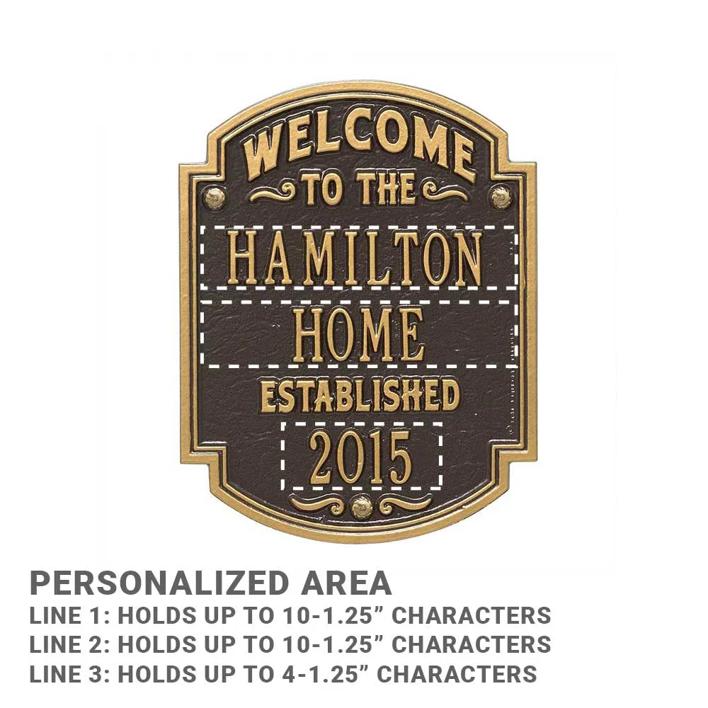 Arch Heritage Welcome Anniversary Event Plaque