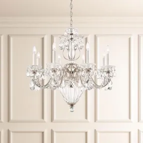 Bagatelle 11 Lights Polished Silver Chandelier with Clear Heritage Crystals