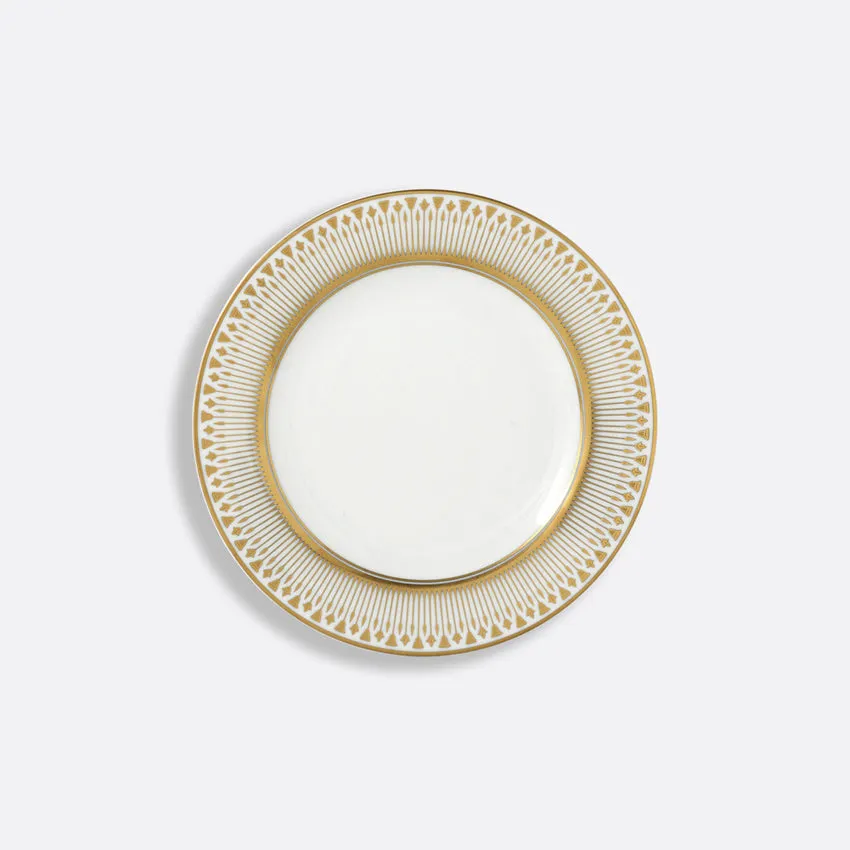 Bernardaud | Soleil Levant Bread & Butter Plate White&Gold D: 5.5 in