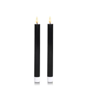 Black 24.5cm LED Dinner Candles