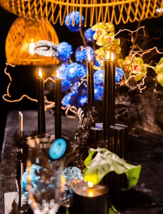 Black 24.5cm LED Dinner Candles
