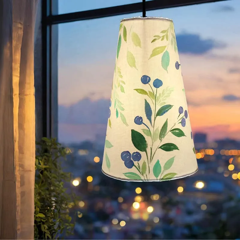 Bloom Perch Cone Handpainted Ceiling Lamp
