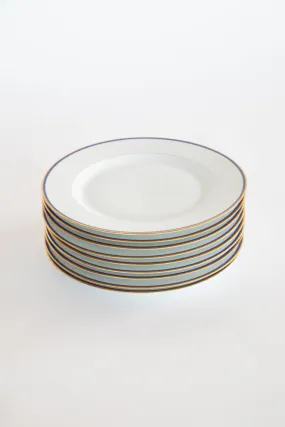 Blue and White Limoge Dinner Plate