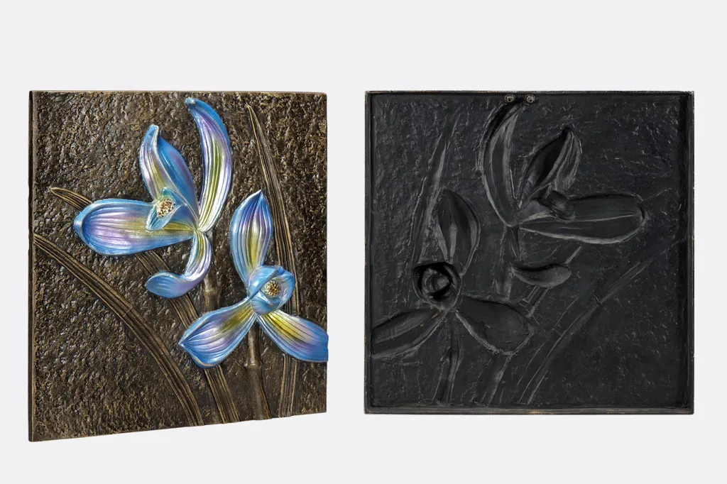 Blue Orchid Wall Plaque
