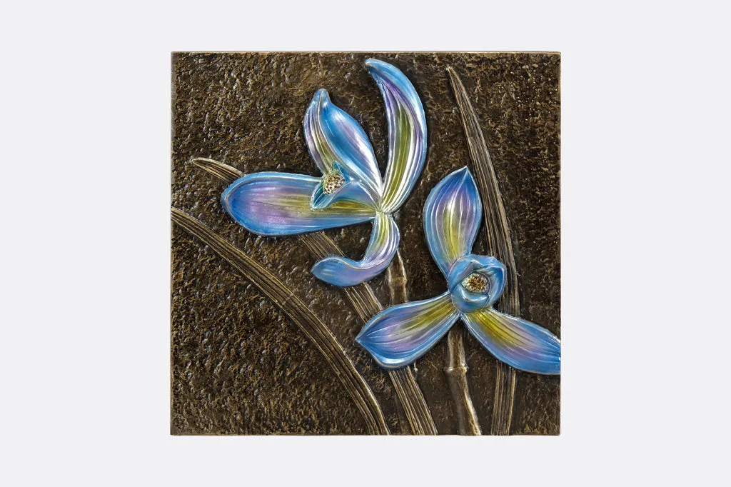Blue Orchid Wall Plaque