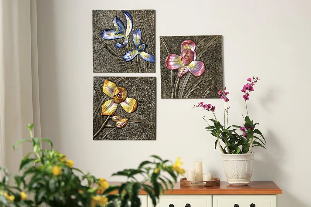 Blue Orchid Wall Plaque