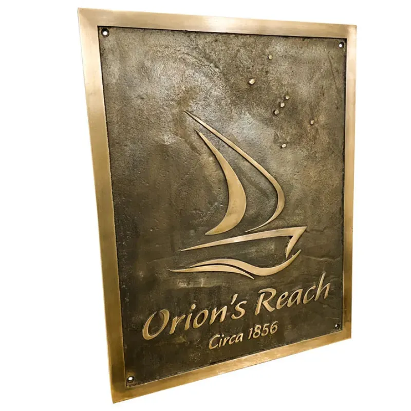 Brass Address Plaque Plate BAP86