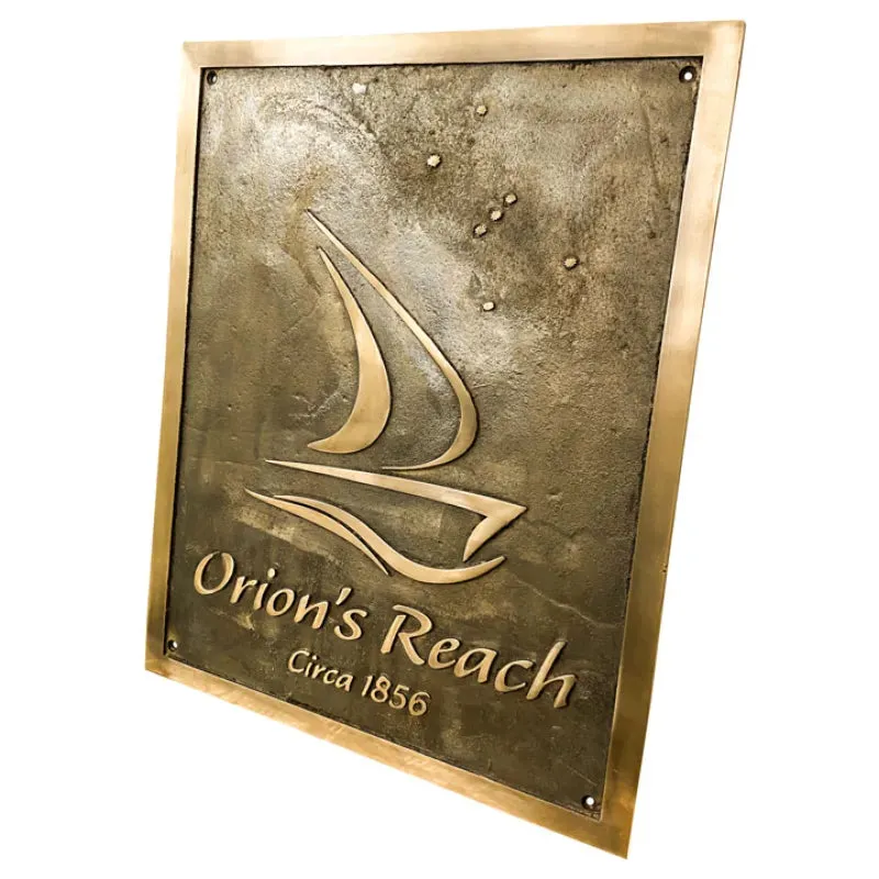 Brass Address Plaque Plate BAP86