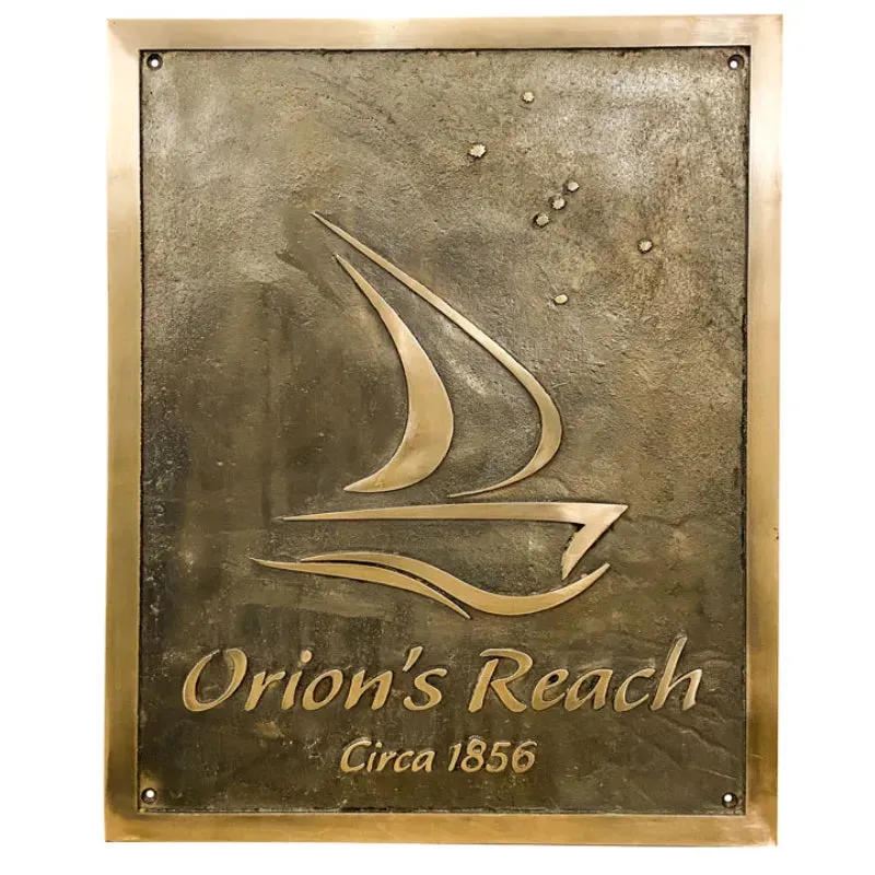 Brass Address Plaque Plate BAP86