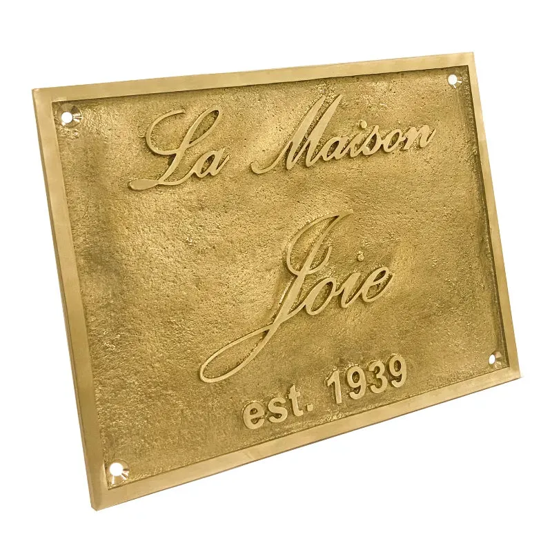 Brass Address Plaques BAP17