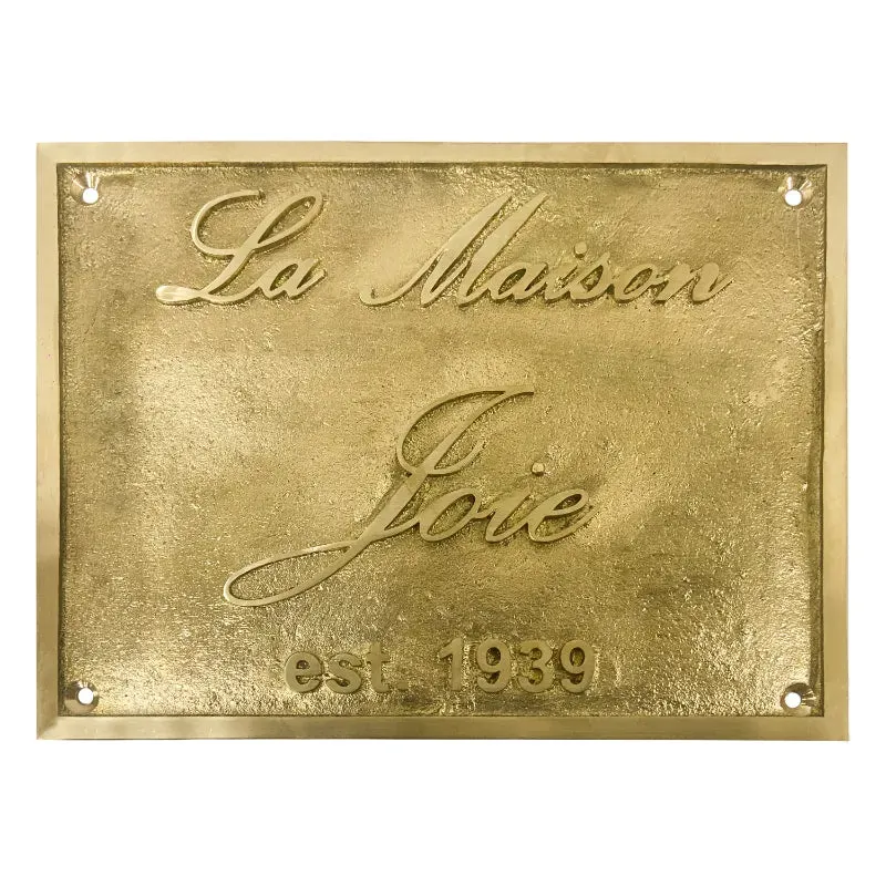 Brass Address Plaques BAP17