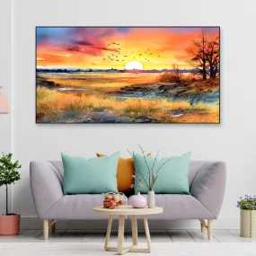 Break Of Dawn Beayty Wall Painting