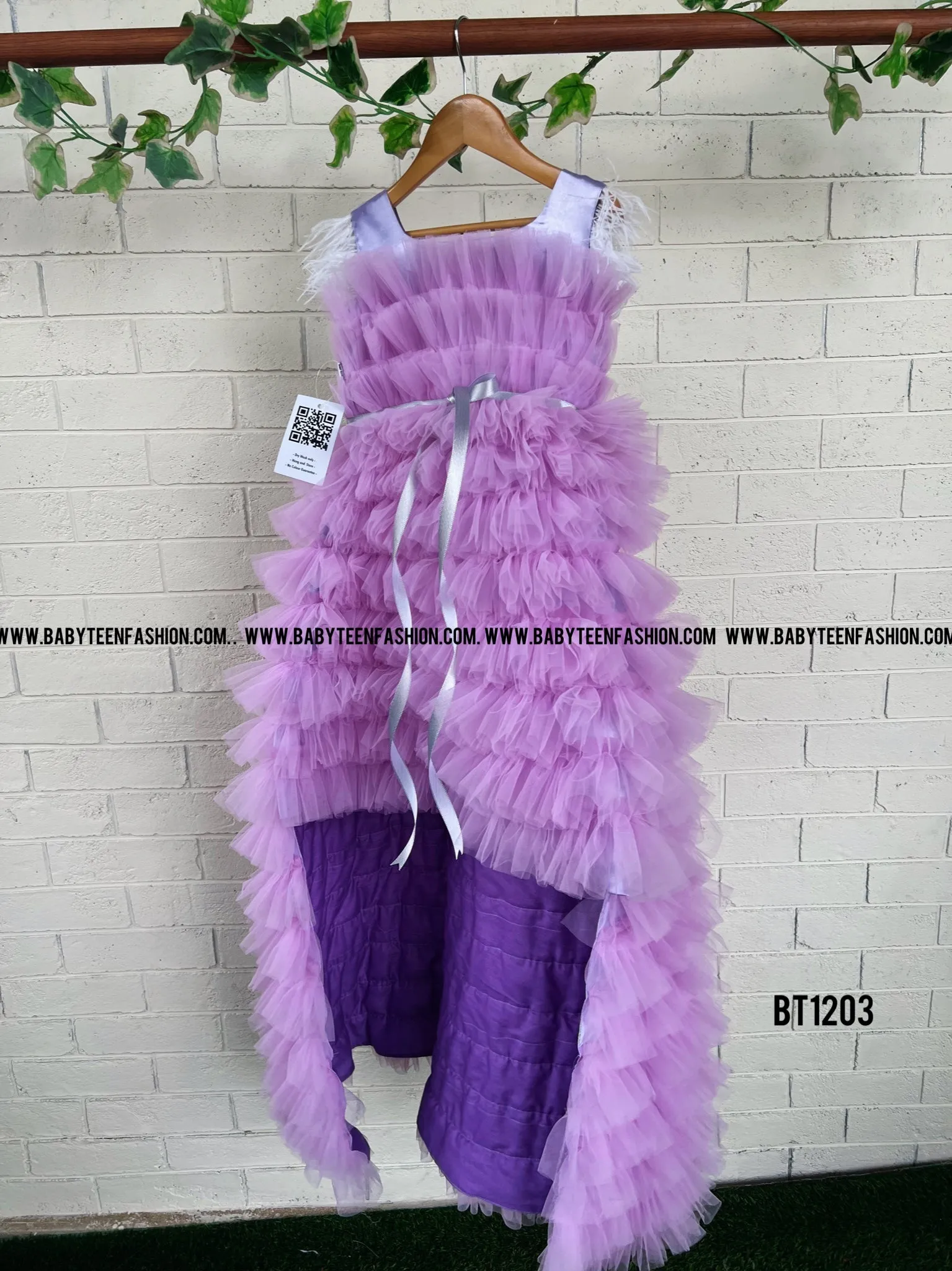 BT1203 Lavender Dream Frill Dress – Enchanting Whirls Await