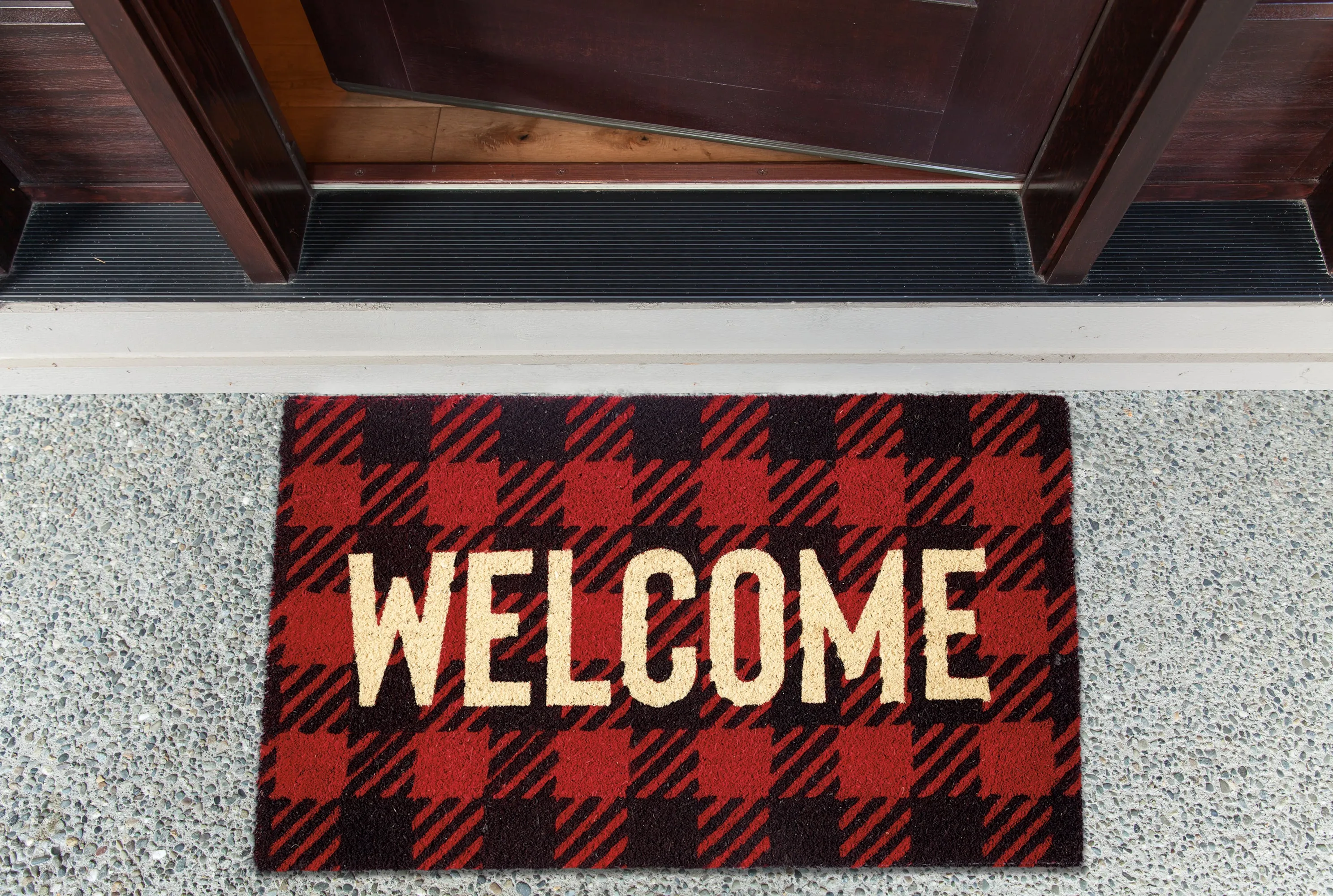 Buffalo Check Welcome Doormat