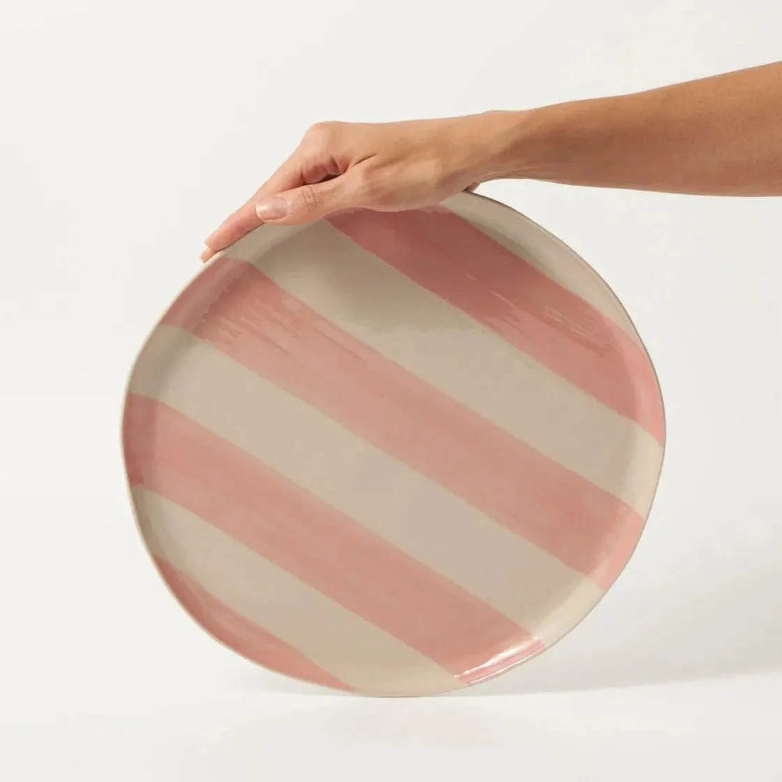 Cabana Stripe Pink Platter