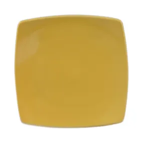 CAC China R-FS8-Y Square Flat Plate Yellow 8 7/8" Case of 24 Pcs