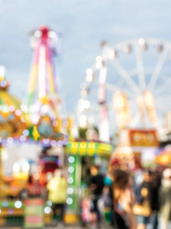 Carnival Bokeh Printed Photo Backdrop