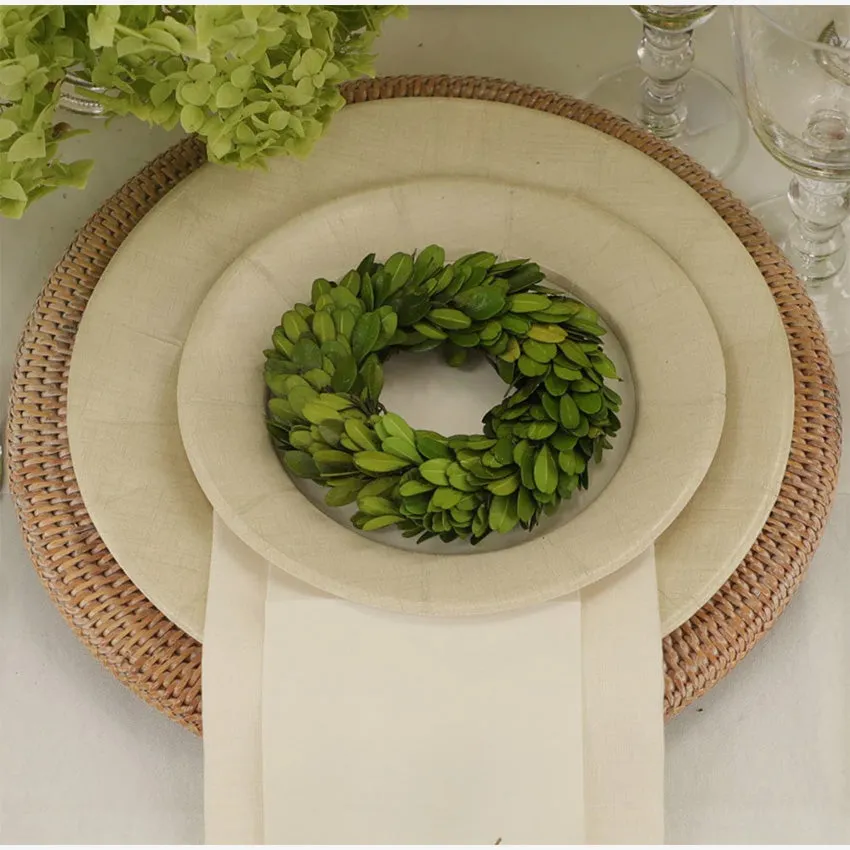 Caspari | Rattan Round Charger Plate