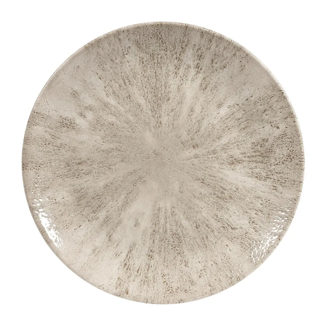 Churchill Studio Prints Stone Coupe Plates Agate Grey 260mm (Pack of 12) - DW791