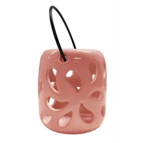 Classic Teal- White- Grey- Apricot Poppy Lantern Outdoor Use