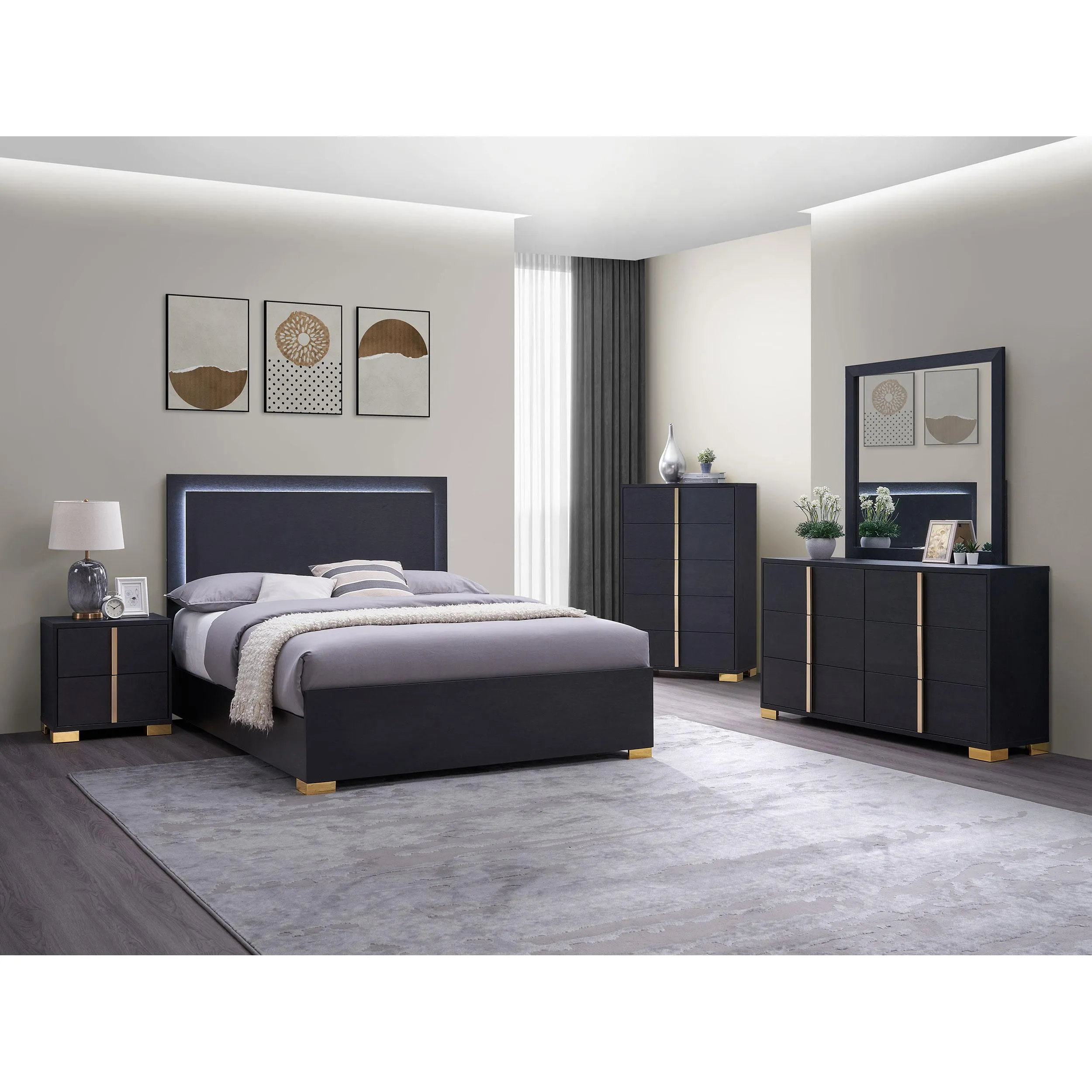Coaster Furniture Marceline 222834 Dresser Mirror - Black