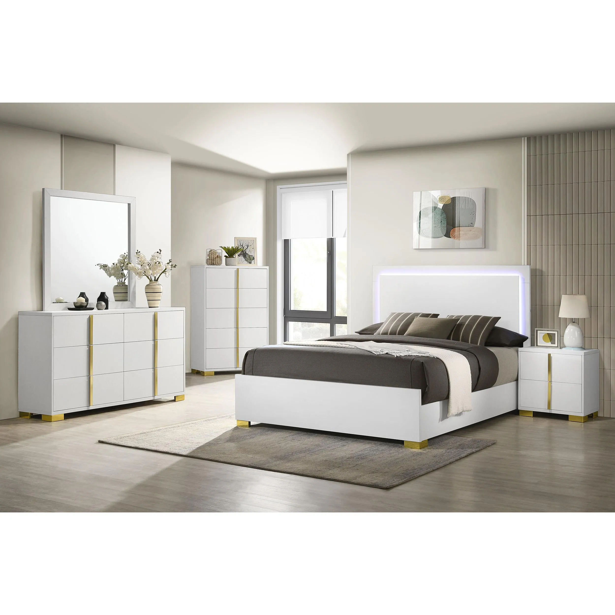 Coaster Furniture Marceline 222934 Dresser Mirror - White