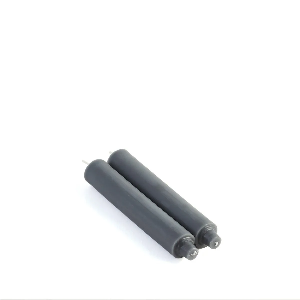 Column Taper Candle, 9 Inch, Set of 2 — Grey