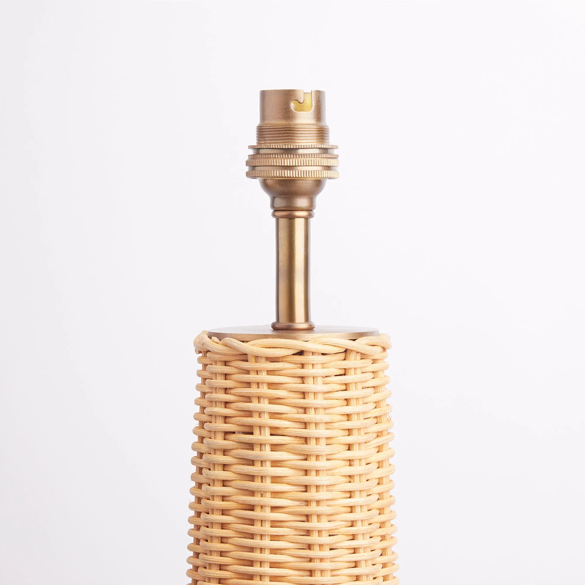 Cornet table lamp in rattan