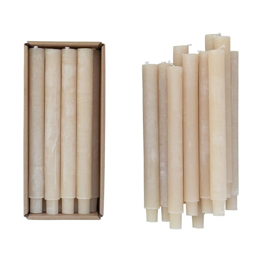 Creative Co-Op Unscented Powder Taper Candle in Box Set