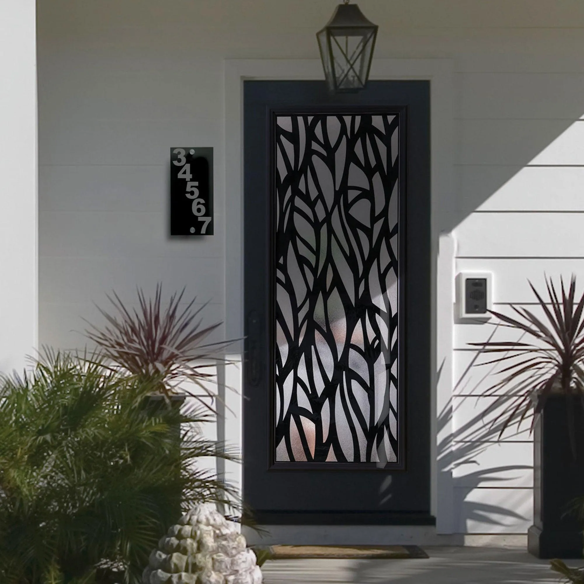 Customizable Glass Address Plaque