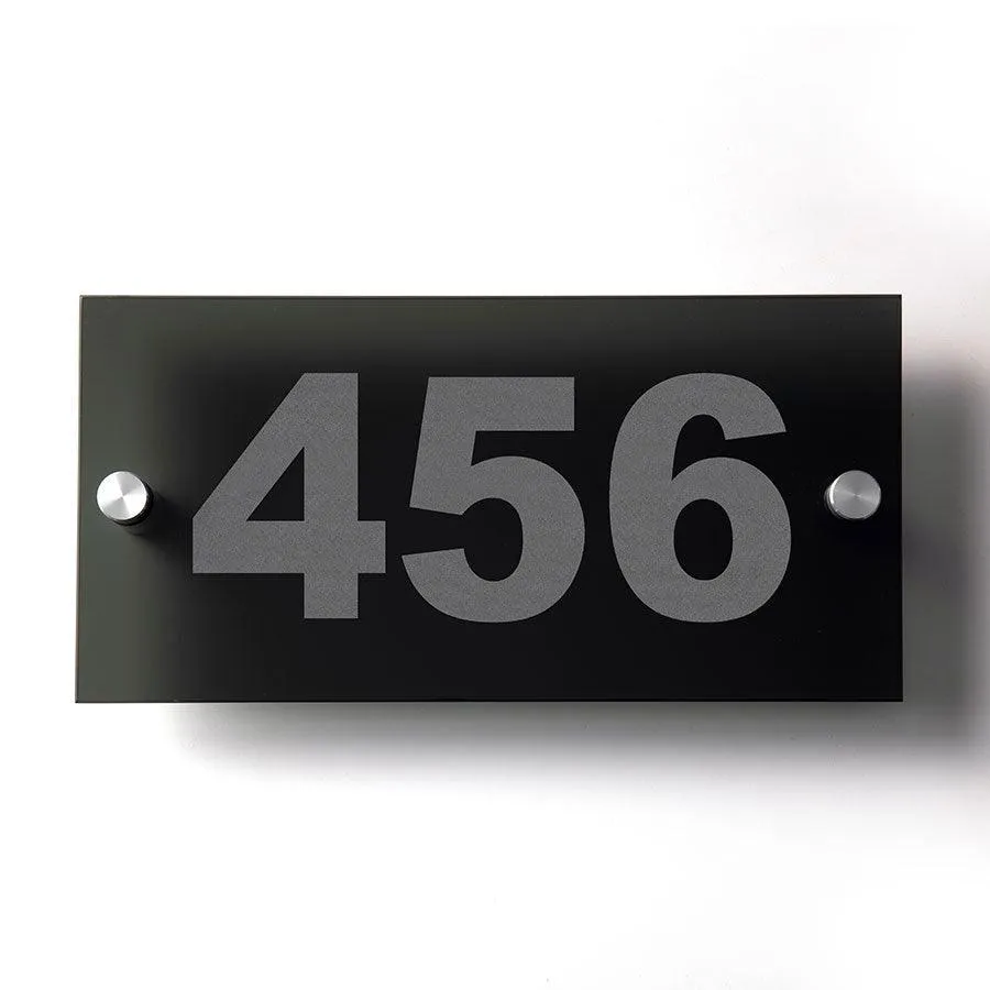 Customizable Glass Address Plaque