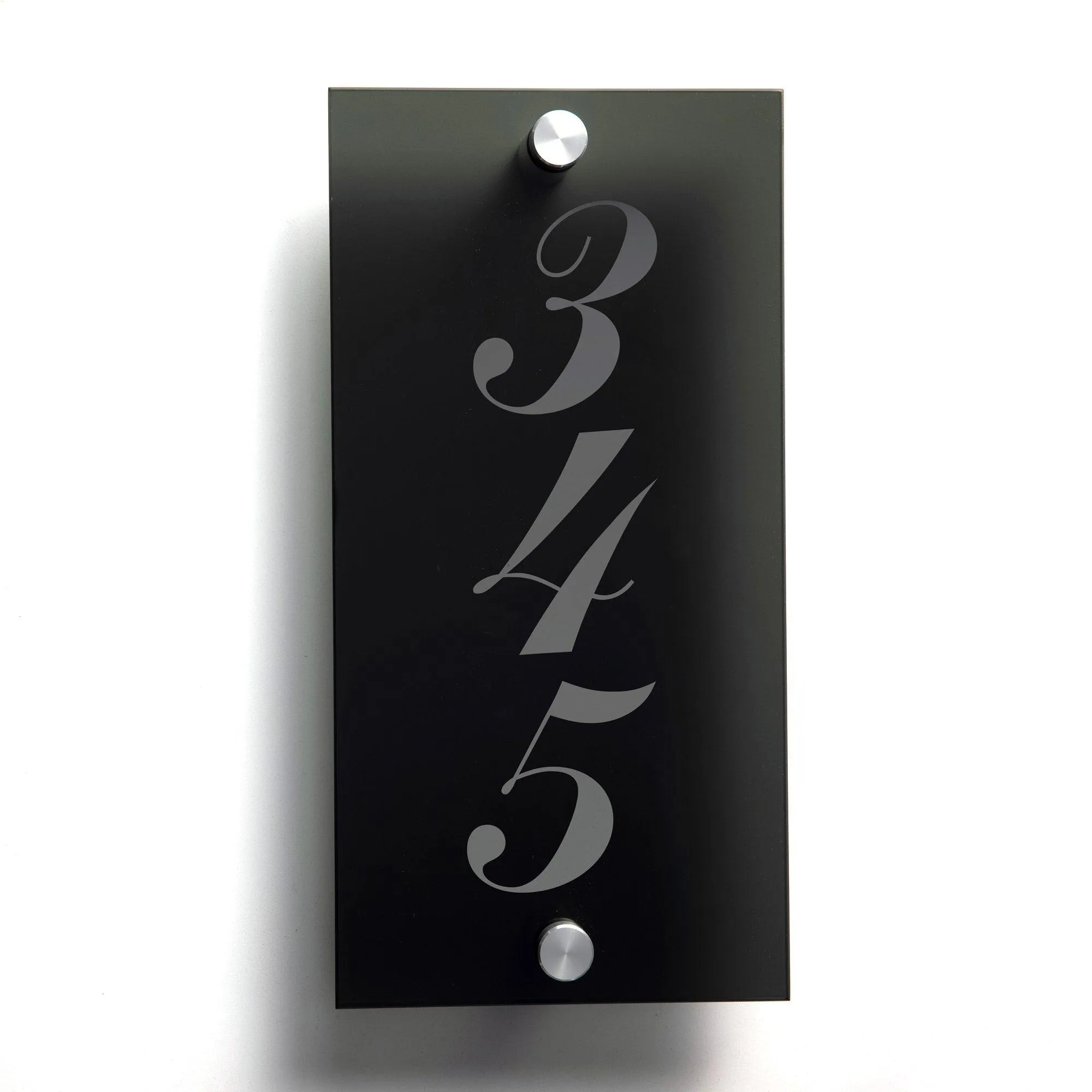 Customizable Glass Address Plaque