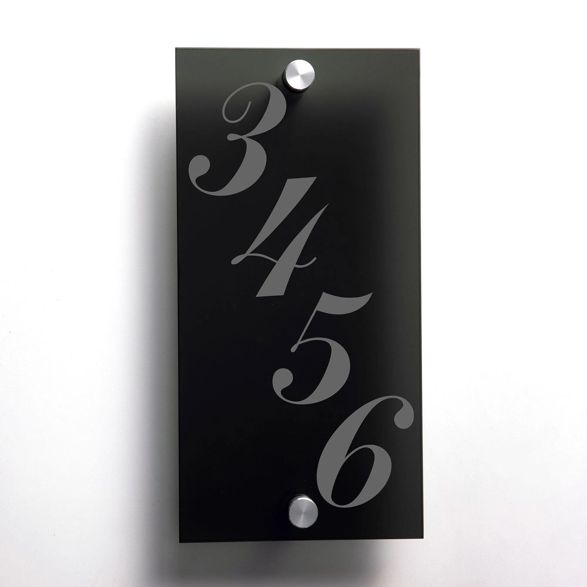 Customizable Glass Address Plaque