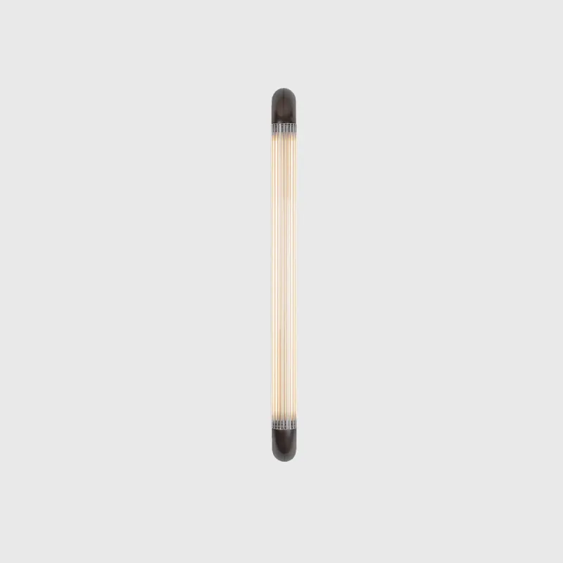 Cylindrical Linear Reeded Glass Wall Light